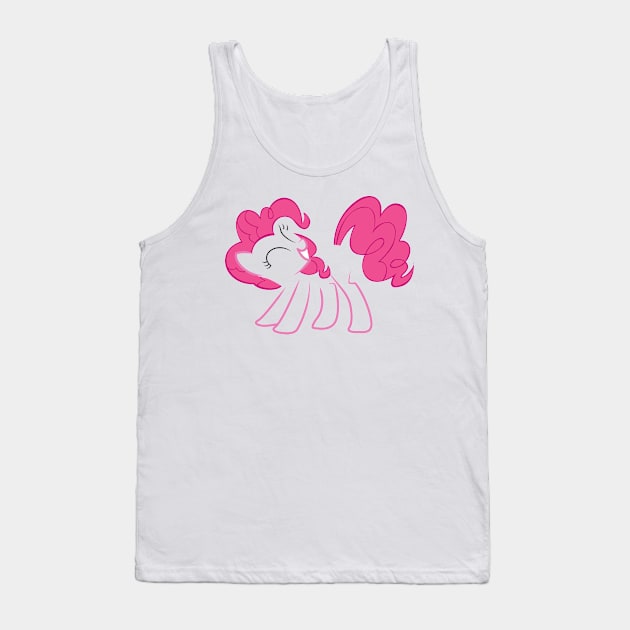 Pinkie Pie Outline Tank Top by Hyper Dash